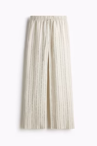 Linen-blend trousers